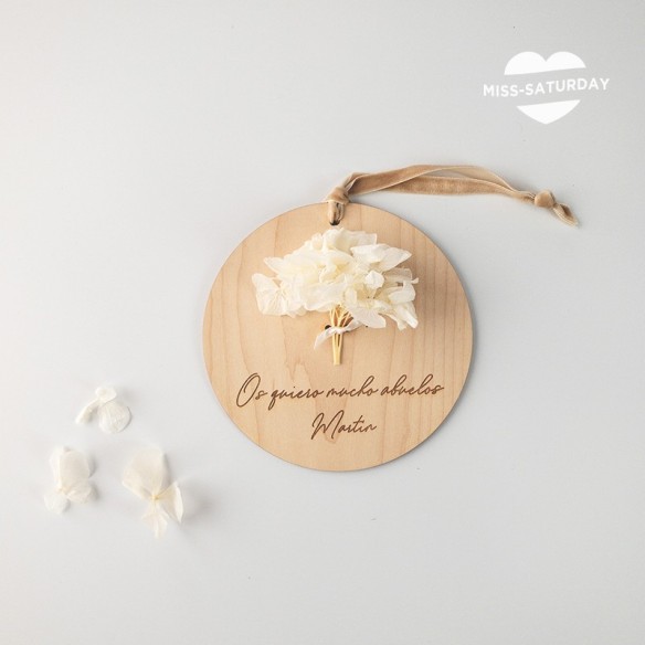 Placa redonda personalizada Abuelos