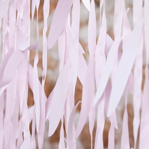 Guirnalda de corazones para decoración de fiesta de color rosa dorado rosa  – Cartel de papel colgante de despedida de soltera de 52 pies, para el día