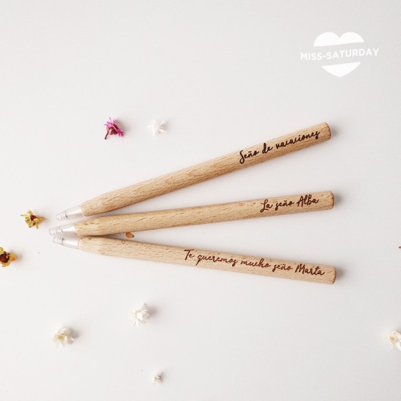 Bolígrafo personalizado Te queremos Seño