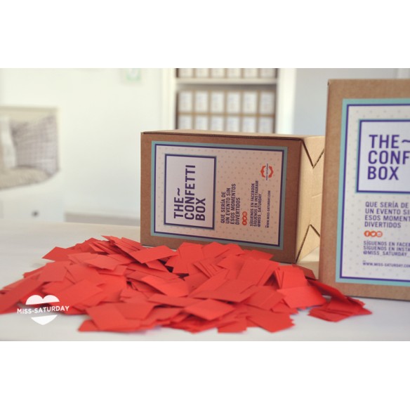 Confeti box Rojo