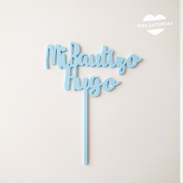 Topper personalizado Mi bautizo
