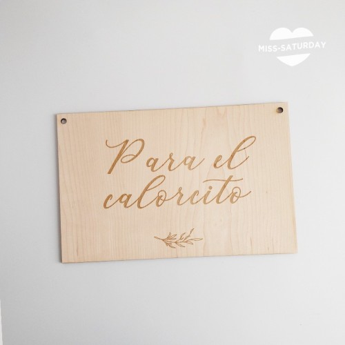 Cartel madera boda
