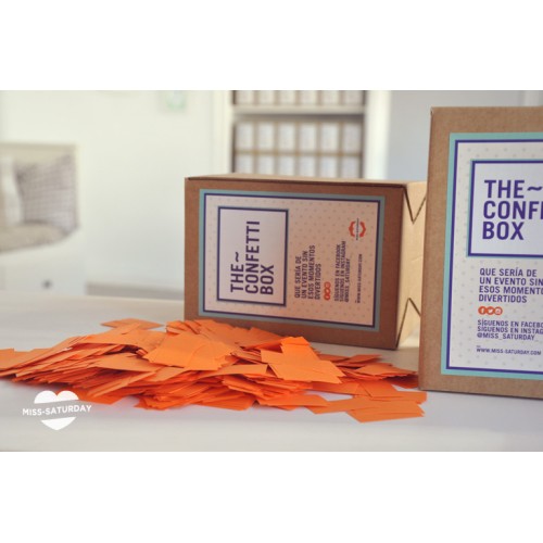 Confeti box Naranja
