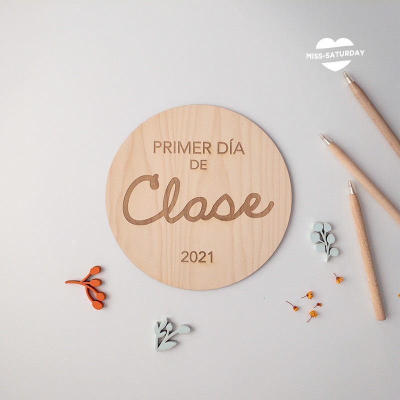 Placa vuelta al cole