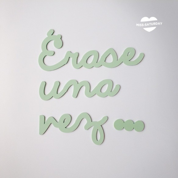 Letrero para biblioteca "Érase una vez"