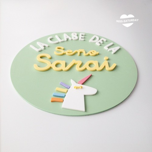 Placa personalizada La clase de la seño  2