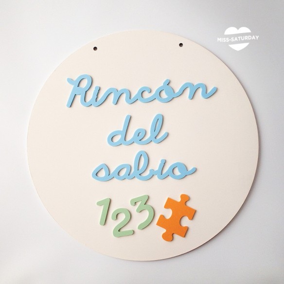 Cartel en relieve rincón del sabio