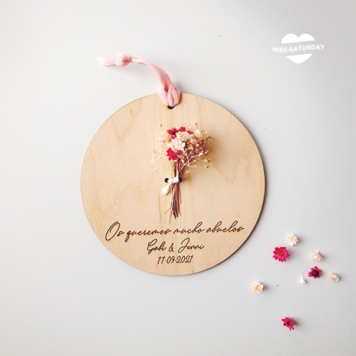 Placa redonda personalizada Abuelos