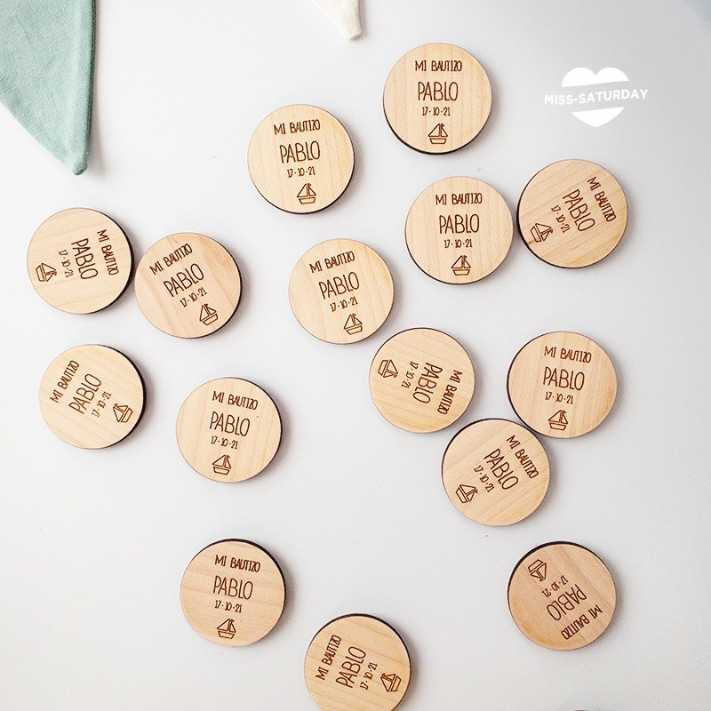 Llaveros bautizo barquito