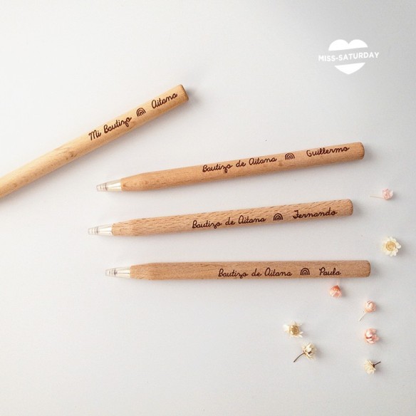 Bolígrafo marcasitio Bautizo arcoiris