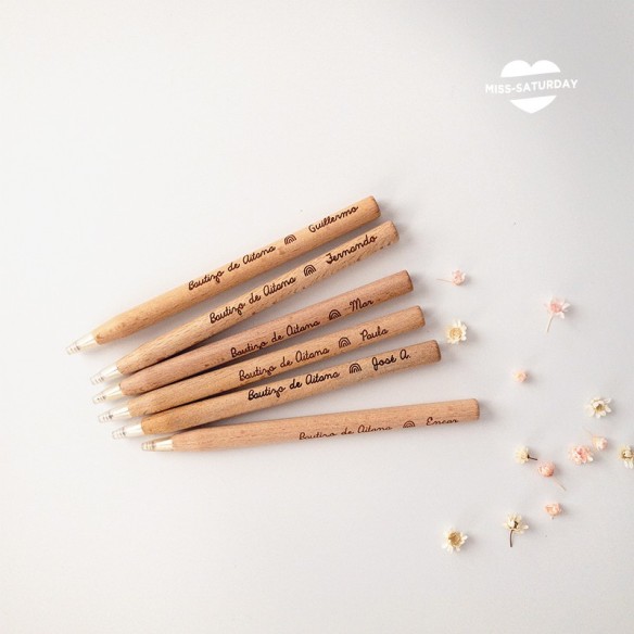 Bolígrafo marcasitio Bautizo arcoiris