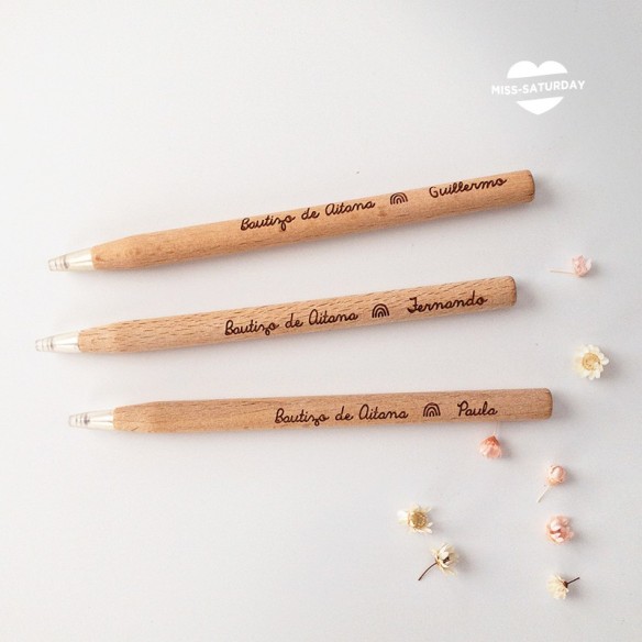 Bolígrafo marcasitio Bautizo arcoiris