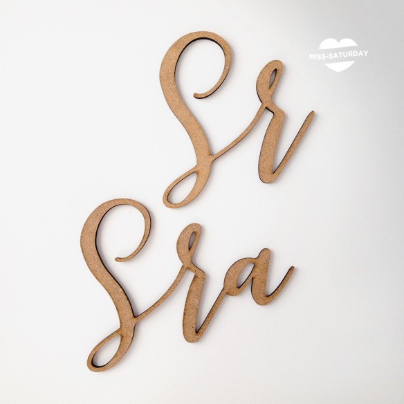 Letrero silla Sr Sra