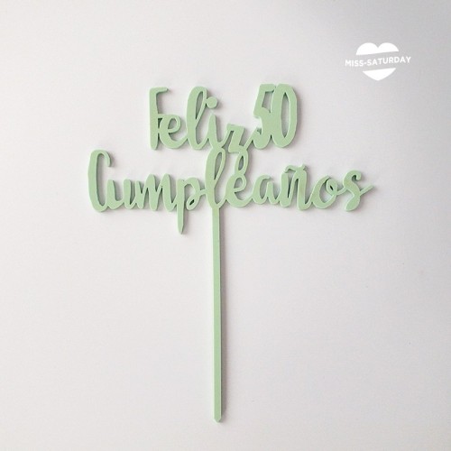 Topper personalizado cumpleaños