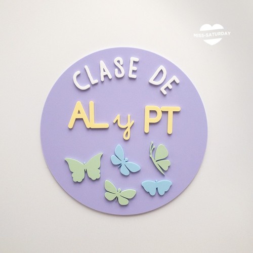 Placa personalizada La clase de la seño