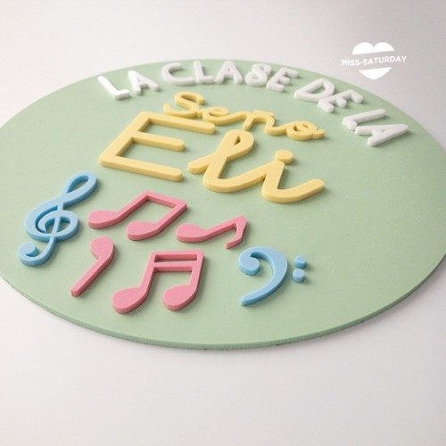 Placa relieve Música La clase de 2