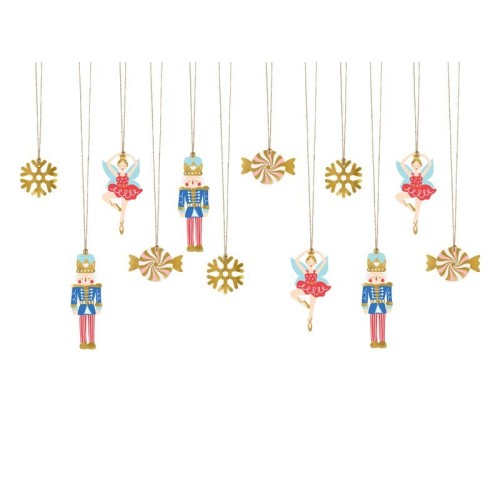 12 Etiquetas para regalos cascanueces