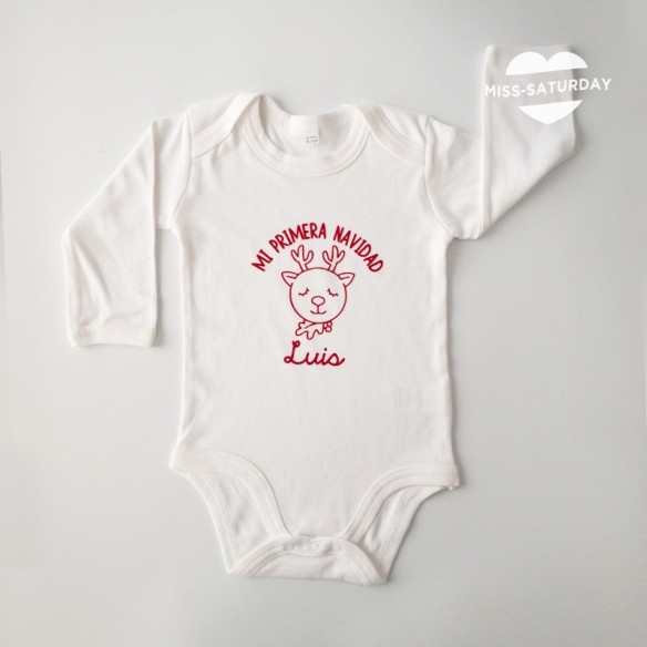 Body mangas largas - Reno rojo