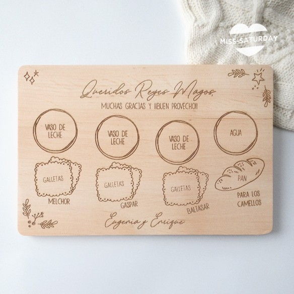 Placa para los Reyes Magos