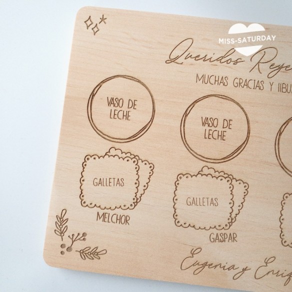 Placa para los Reyes Magos