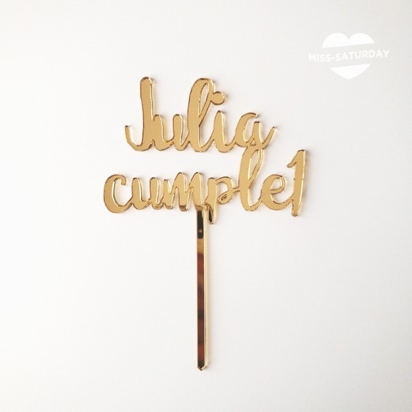 Topper personalizado cumpleaños