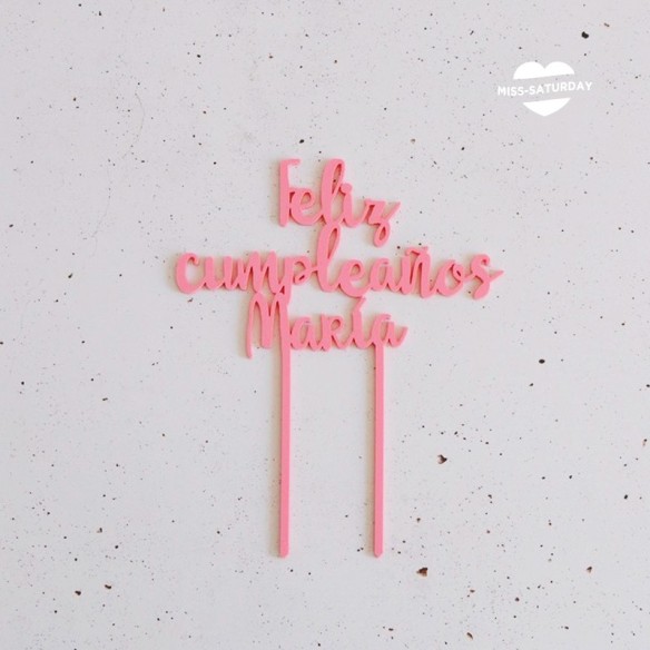 Topper personalizado cumpleaños