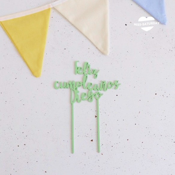 Topper personalizado cumpleaños