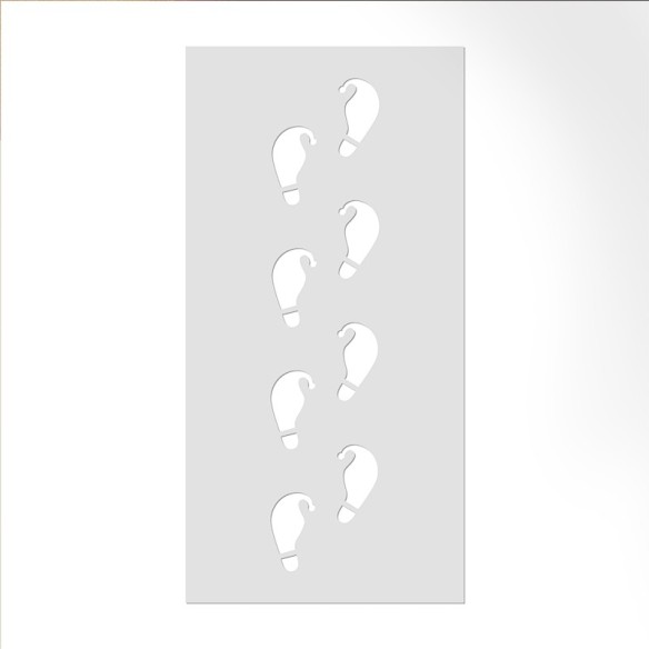 Plantilla huellas de Duende