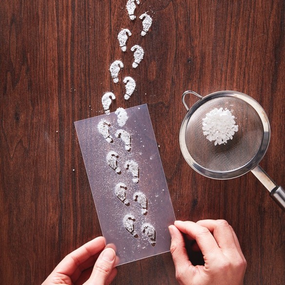 Plantilla huellas de Duende