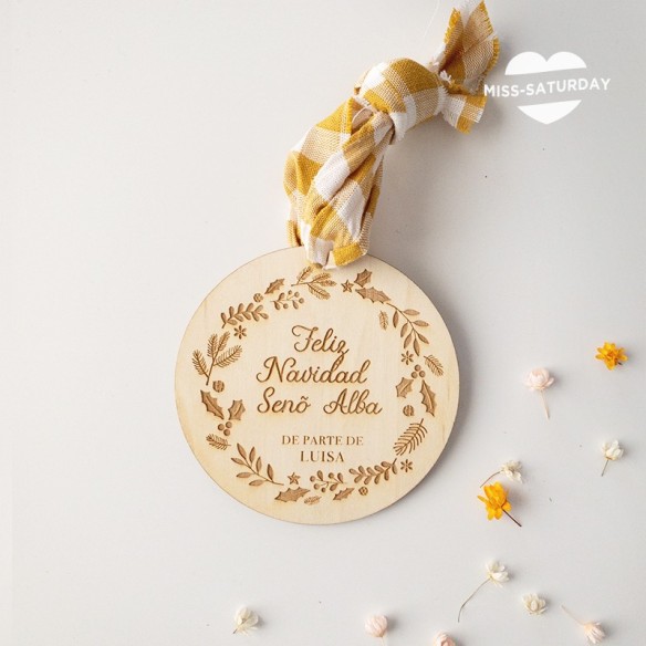 Bola Navidad Etiqueta