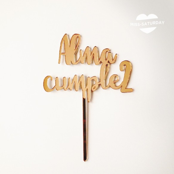 Topper personalizado cumpleaños