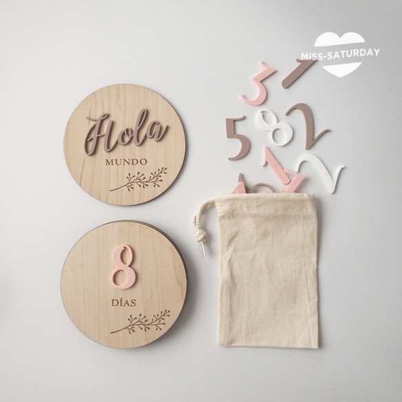 Placas cumplemes Metacrilato - rama