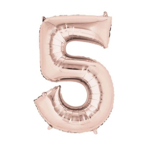 Globo dorado "5"
