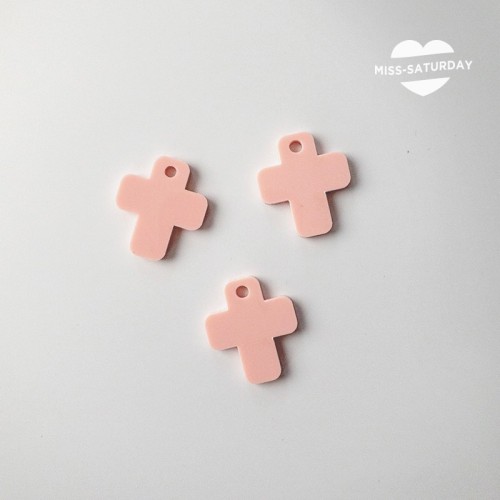 10 Cruces comunión rosa bebé