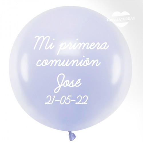 Ramo de globos Mi primera comunión personalizado con foto