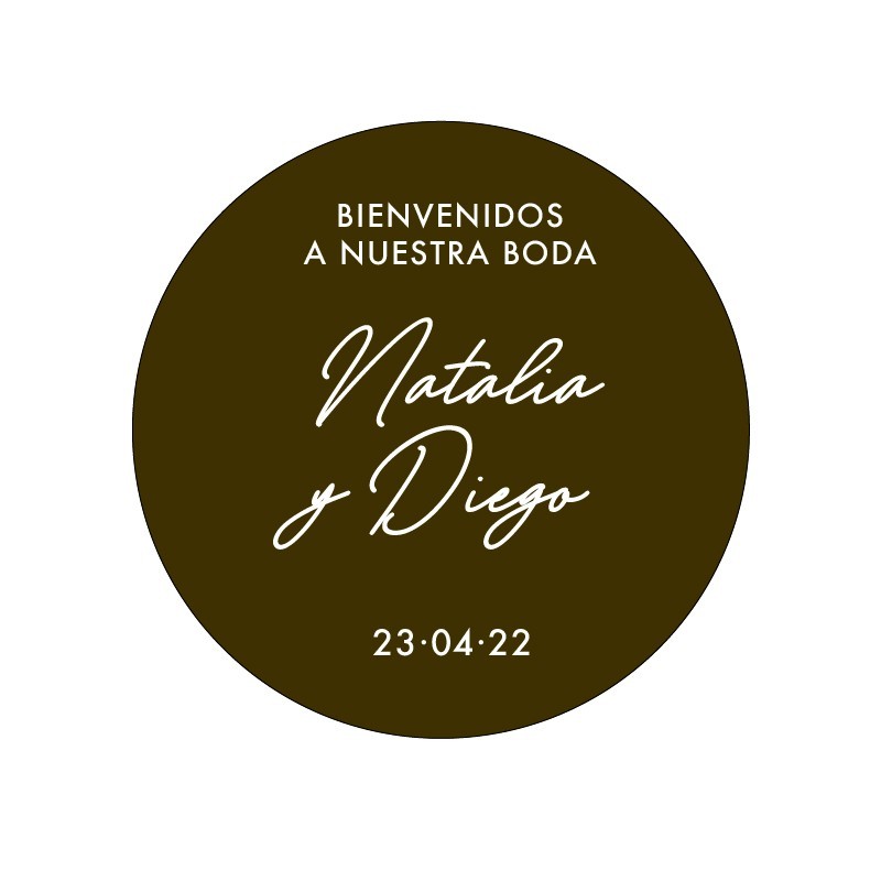 Cartel metacrilato Bienvenidos a nuestra boda