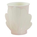 6 Vasos concha rosa