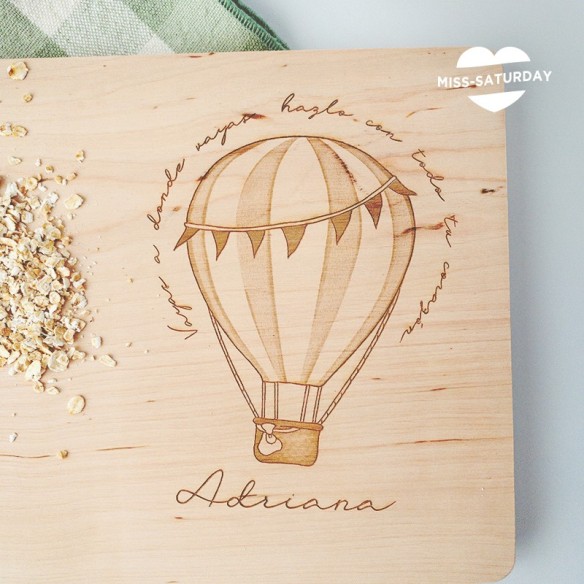 Tabla de cortar personalizada globo