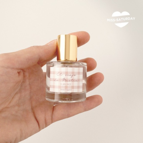 Pegatina personalizada para perfume comunión