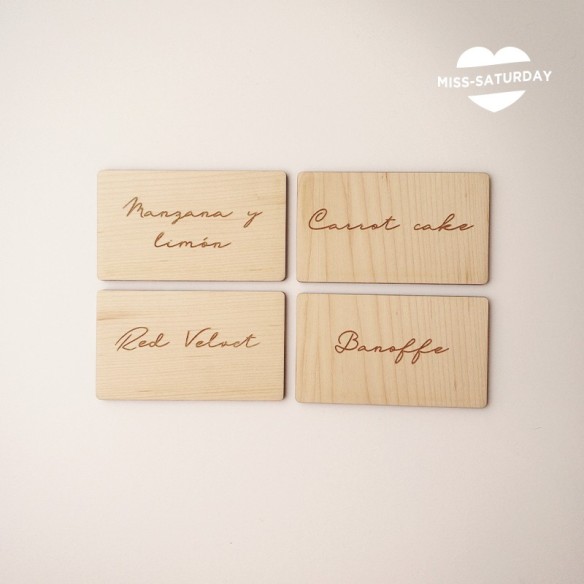 Cartel de madera personalizado