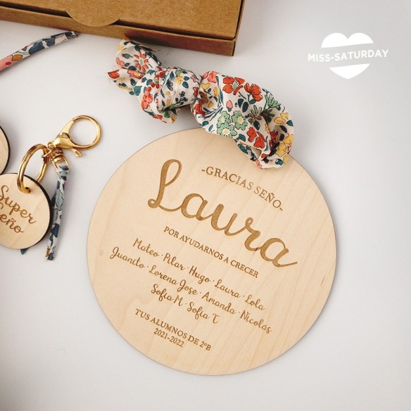 Placa regalo para profesores