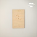 Cartel de madera personalizado
