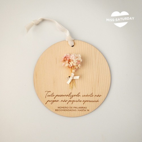 Placa redonda personalizada
