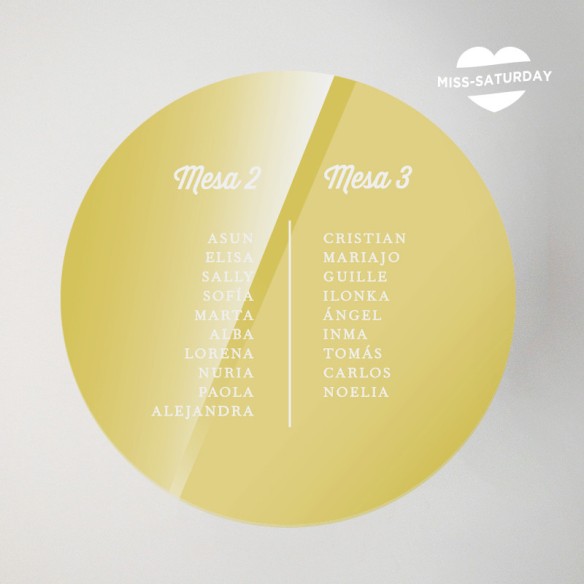 Plan de mesa para boda