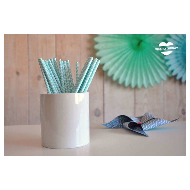 cajitas chevron mint