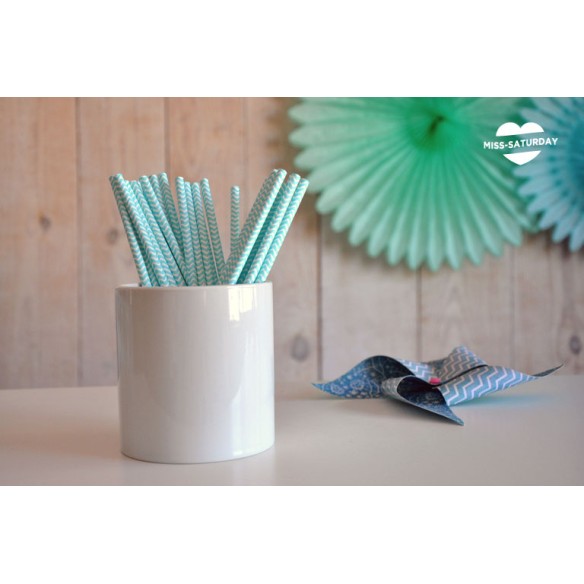 cajitas chevron mint