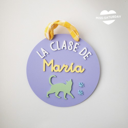 Placa personalizada La clase de la seño