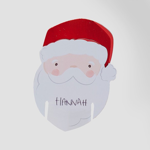 Etiquetas para vasos papá noel