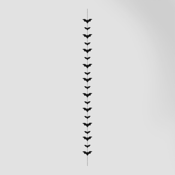 Guirnalda murciélago negro