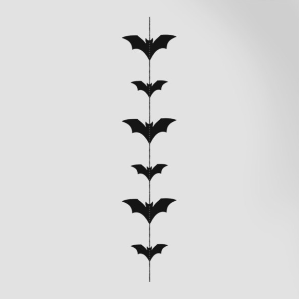 Guirnalda murciélago negro
